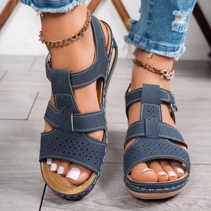 🔥Best Seller-Last Day Sale 60% OFF🔥Trendy Wedge-Heeled Sandals with a Thick Sole - Hình ảnh 8