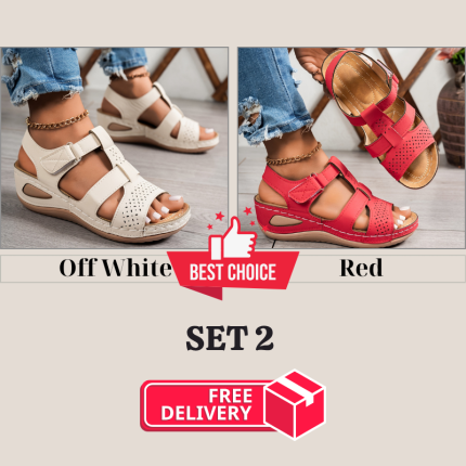 🔥Best Seller-Last Day Sale 60% OFF🔥Trendy Wedge-Heeled Sandals with a Thick Sole - Hình ảnh 19