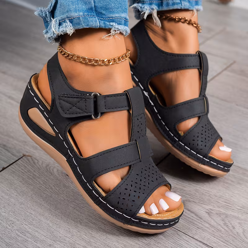 🔥Best Seller-Last Day Sale 60% OFF🔥Trendy Wedge-Heeled Sandals with a Thick Sole - Hình ảnh 10