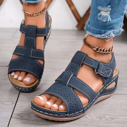 🔥Best Seller-Last Day Sale 60% OFF🔥Trendy Wedge-Heeled Sandals with a Thick Sole - Hình ảnh 2