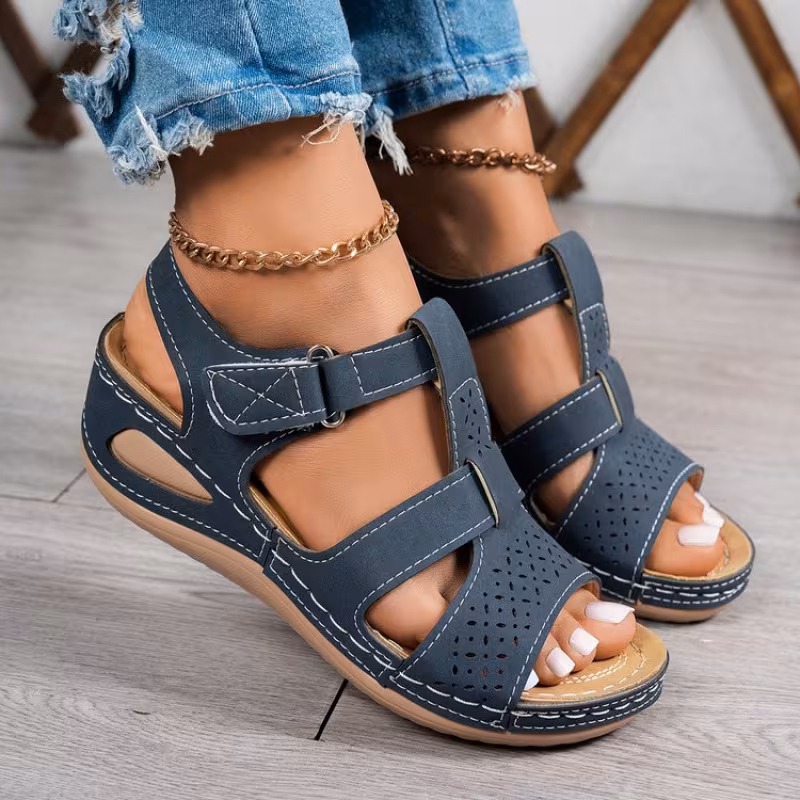 🔥Best Seller-Last Day Sale 60% OFF🔥Trendy Wedge-Heeled Sandals with a Thick Sole - Hình ảnh 11