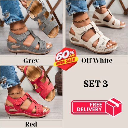 🔥Best Seller-Last Day Sale 60% OFF🔥Trendy Wedge-Heeled Sandals with a Thick Sole - Hình ảnh 21