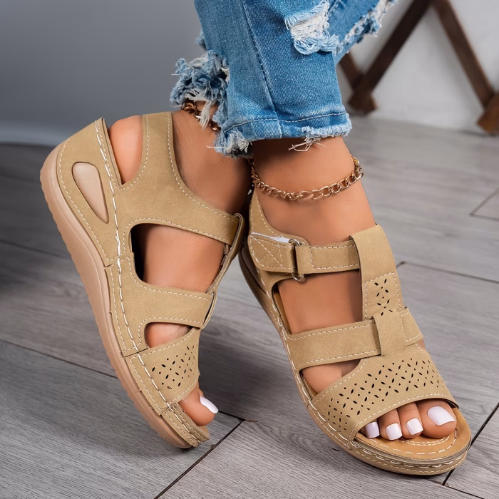 🔥Best Seller-Last Day Sale 60% OFF🔥Trendy Wedge-Heeled Sandals with a Thick Sole