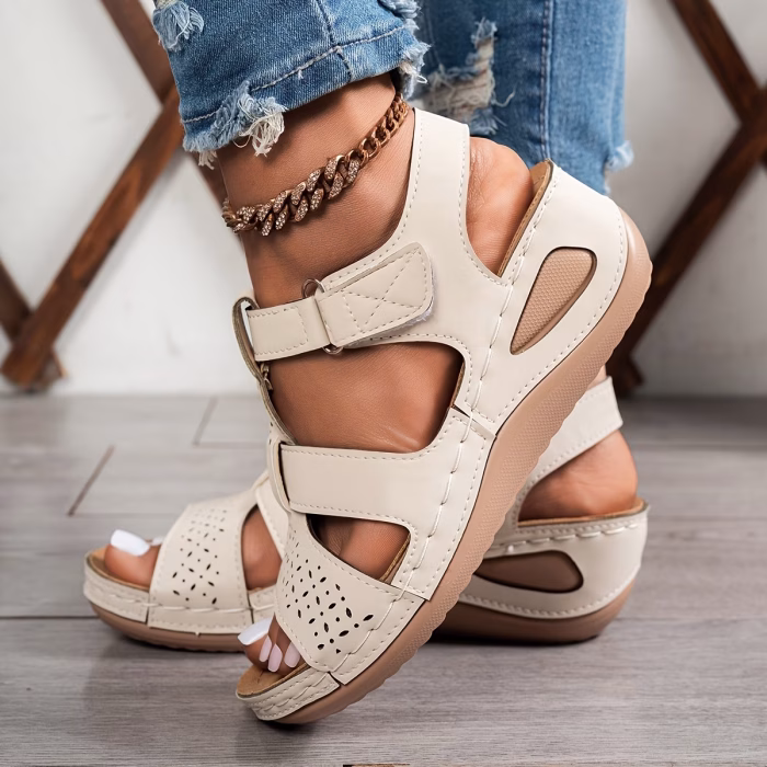 🔥Best Seller-Last Day Sale 60% OFF🔥Trendy Wedge-Heeled Sandals with a Thick Sole