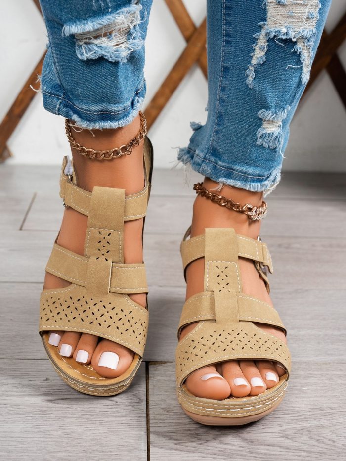 🔥Best Seller-Last Day Sale 60% OFF🔥Trendy Wedge-Heeled Sandals with a Thick Sole