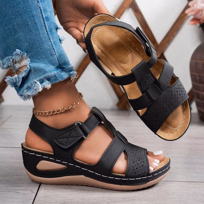 🔥Best Seller-Last Day Sale 60% OFF🔥Trendy Wedge-Heeled Sandals with a Thick Sole