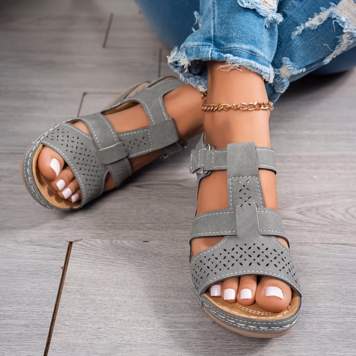 🔥Best Seller-Last Day Sale 60% OFF🔥Trendy Wedge-Heeled Sandals with a Thick Sole