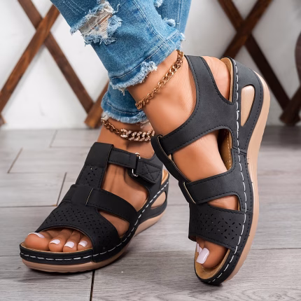 🔥Best Seller-Last Day Sale 60% OFF🔥Trendy Wedge-Heeled Sandals with a Thick Sole - Hình ảnh 7